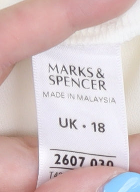 Marks & Spencer Ivory Blouse UK 18 Women