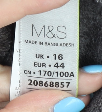Marks & Spencer Women's Grey Mid-Length Jacket