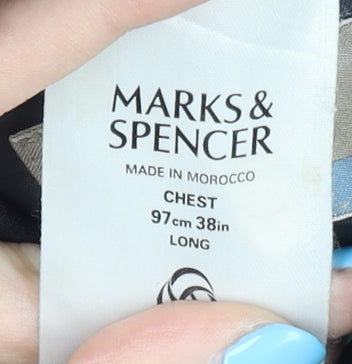 Marks & Spencer Men's Black 38 Long Blazer Jacket