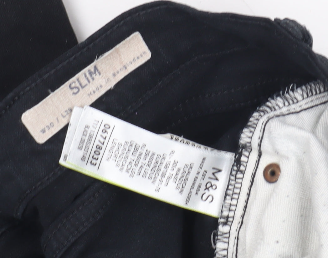 Marks & Spencer Women's Black Slim Jeans Size 30
