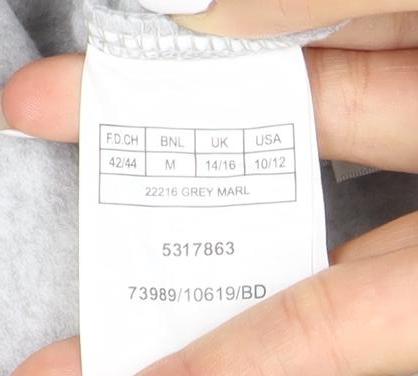 Damart Women's Grey Fleece Waistcoat Size 10/12