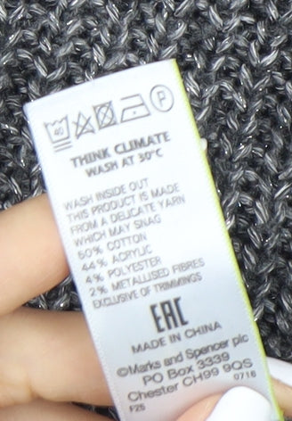 Marks & Spencer Women’s Grey Pullover Jumper, Size 14