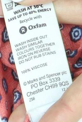 Marks & Spencer Red Women's Blouse UK Size 14
