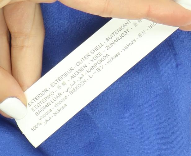 Zara Women Blue Halter Slip Dress Size 12