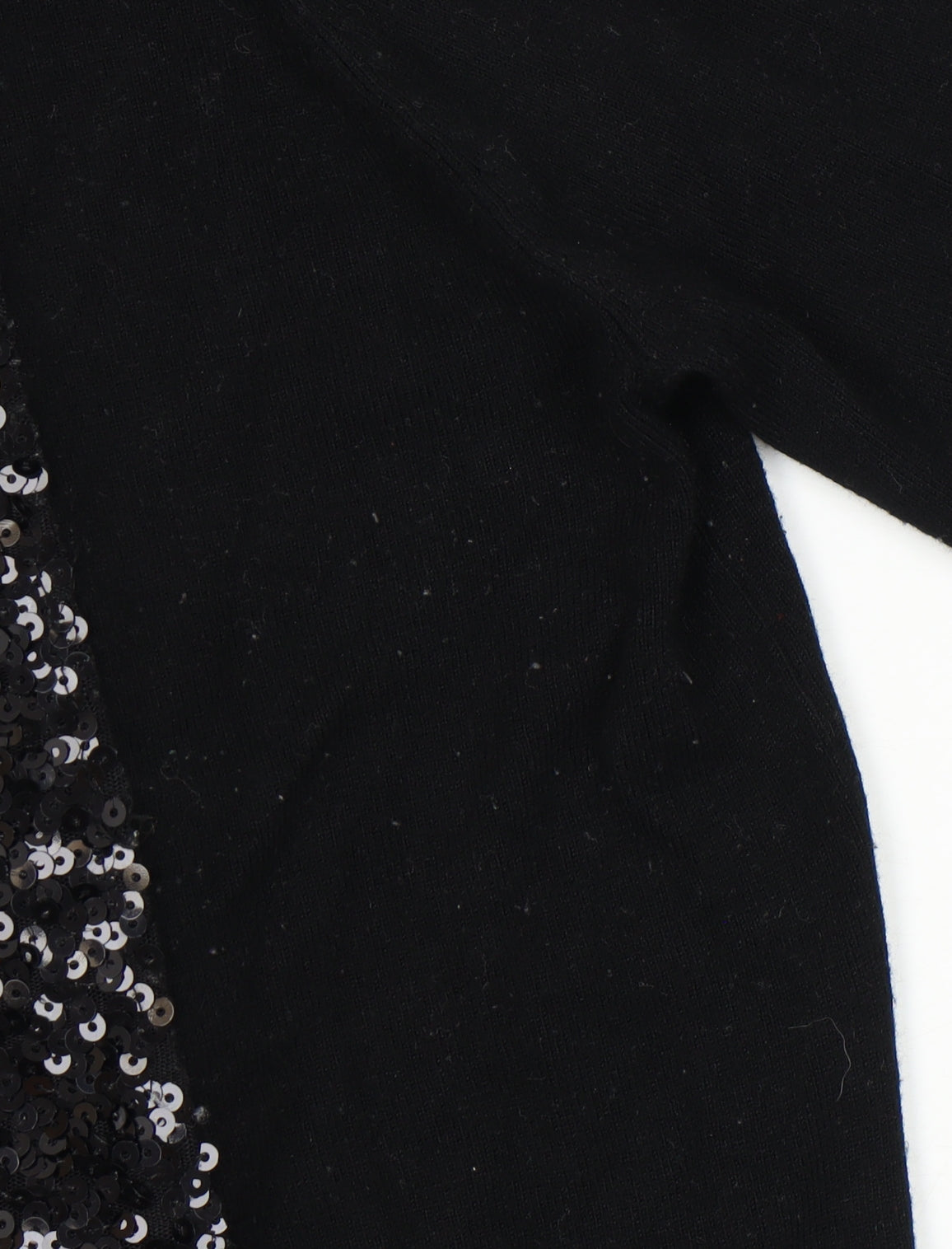 Savoir Women's Black Sequin Pullover Jumper Size 12