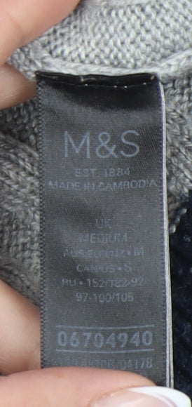 Marks & Spencer Women's Grey Pullover Jumper, Medium