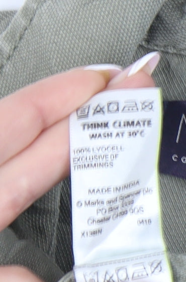 Marks & Spencer Women's Green Size 8 Basic Jacket