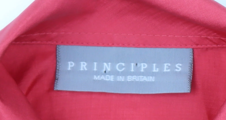 Principles Women's Red Long Sleeve Blouse Size 14