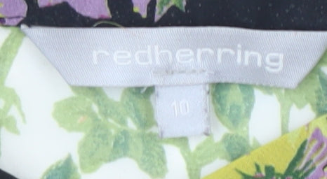 Red Herring Women's Multicoloured Floral Blouse Size 10