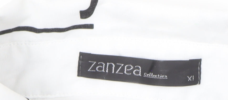 Zanzea Women's White Relaxed Basic Shirt XL