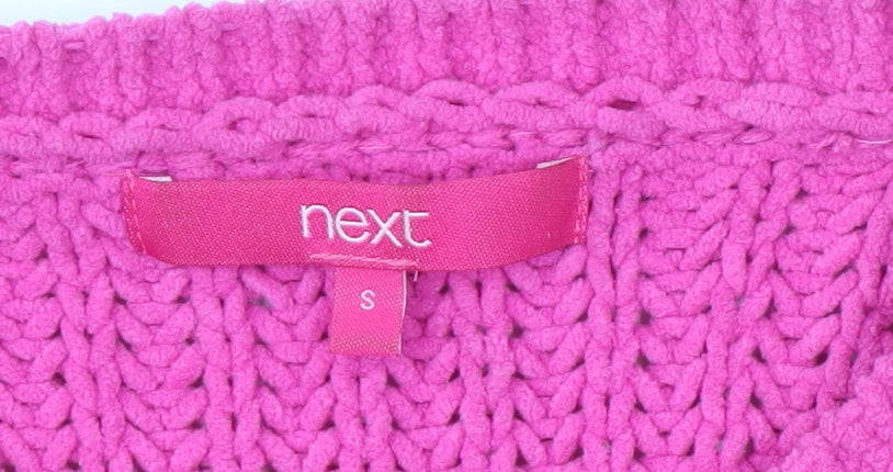 Next Women’s Pink Crew Neck Knit Pullover Jumper S