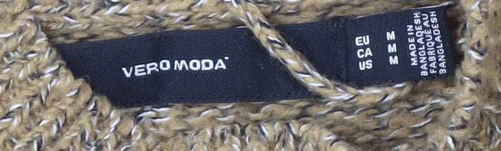 Vero Moda Women's Mock Neck Brown Jumper M