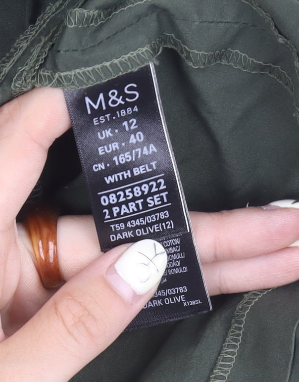 Marks & Spencer Green Women's Skirt Set Size 12