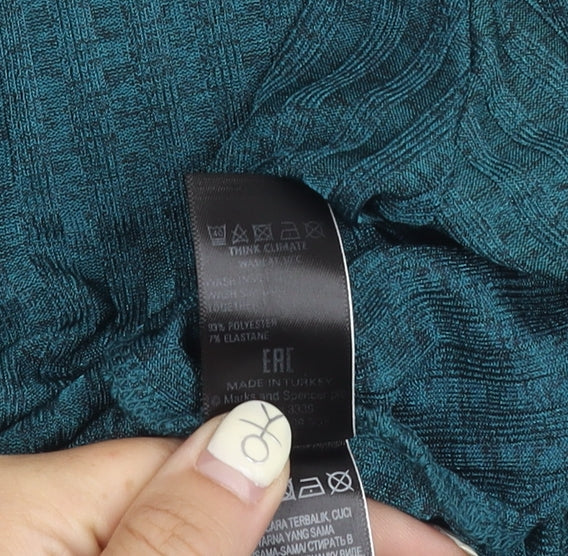 Marks & Spencer Women's Green Long Sleeve Top