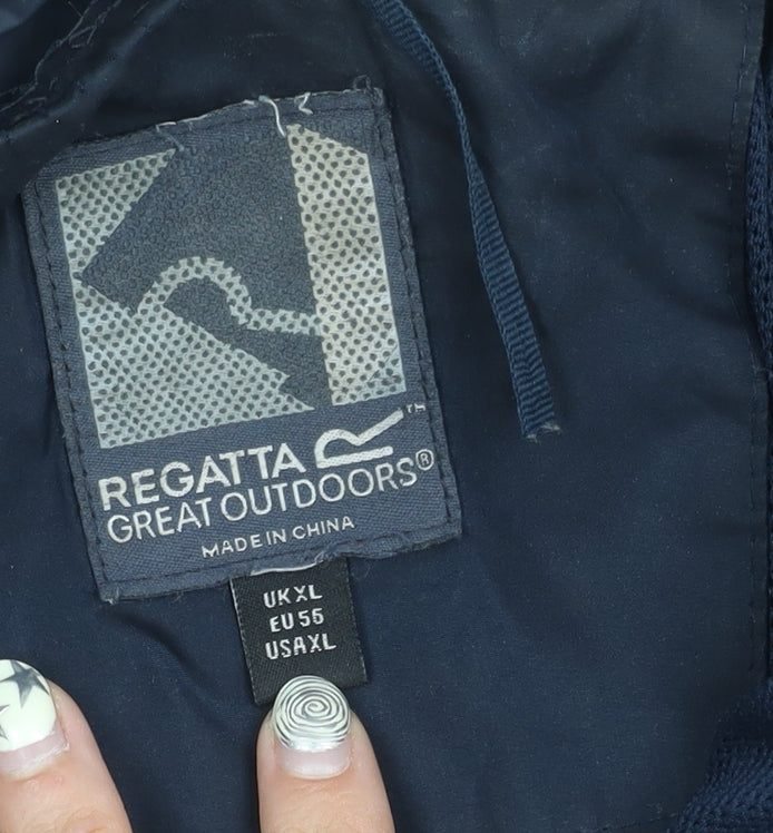 Regatta Men's XL Blue Casual Jacket with Zip Closure