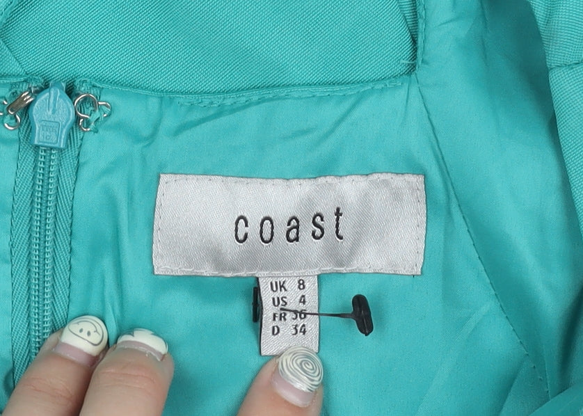 Coast Green Sleeveless Women's Dress Size 8