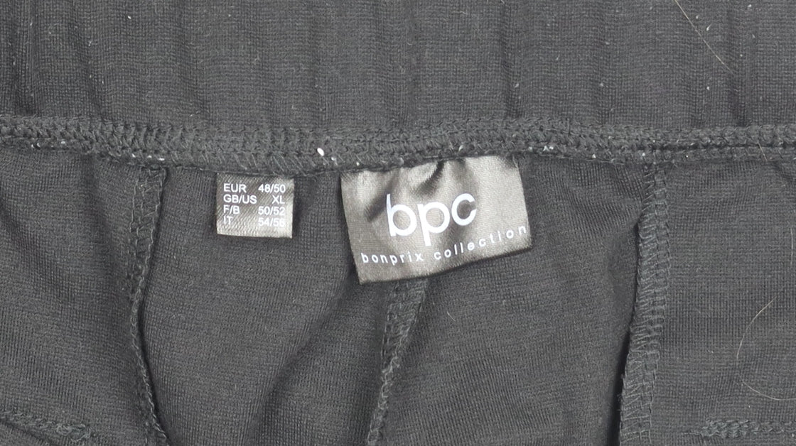 Bonprix Women's Black Relaxed Fit Trousers XL
