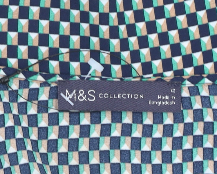 Marks & Spencer Women's Geometric V-Neck Top