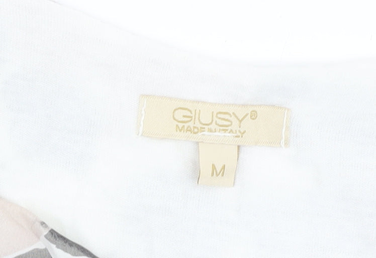 GIUSY Women's Multicoloured Geometric Blouse