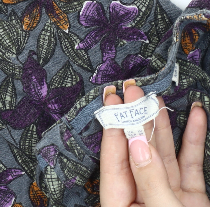 FatFace Women's Multicoloured Floral Blouse Size 10