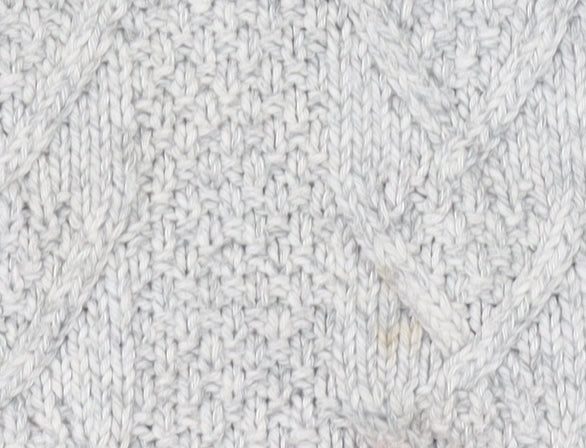 Marks & Spencer Men's Grey Cable-Knit XL Pullover