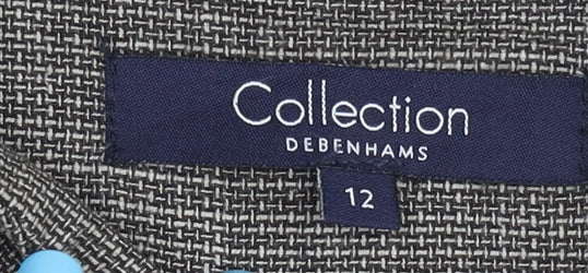 Debenhams Women’s Grey Jacket Size 12 Button