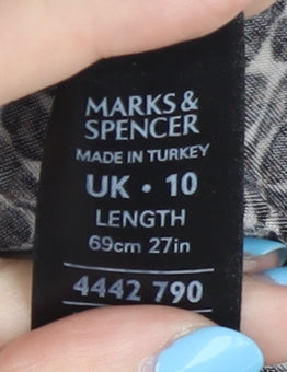 Marks & Spencer Women's Black Wrap Dress Size 10