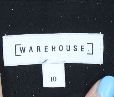 Warehouse Women's Black Midi Pencil Skirt - Size 10
