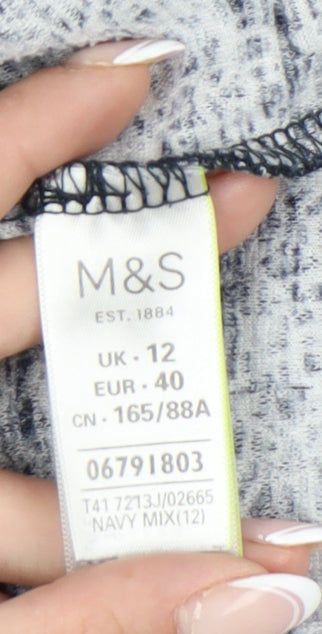 Marks & Spencer Women's Geometric Long Sleeve Top