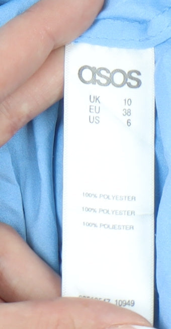 ASOS Women's Blue Sleeveless Top - Size 10