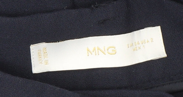 MNG Women's Blue Dress Pants Size 6 Straight Fit