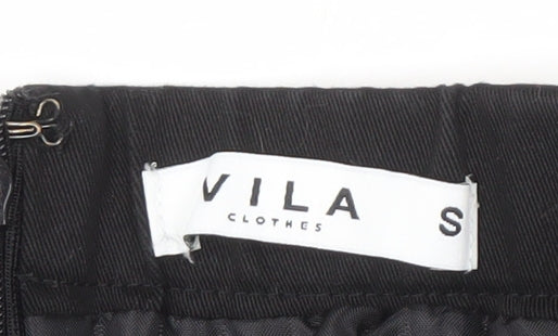 VILA Women's Black Studded Short Dress - Size S