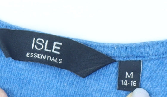 Isle Essentials Women's Blue T-Shirt, Size M, Casual
