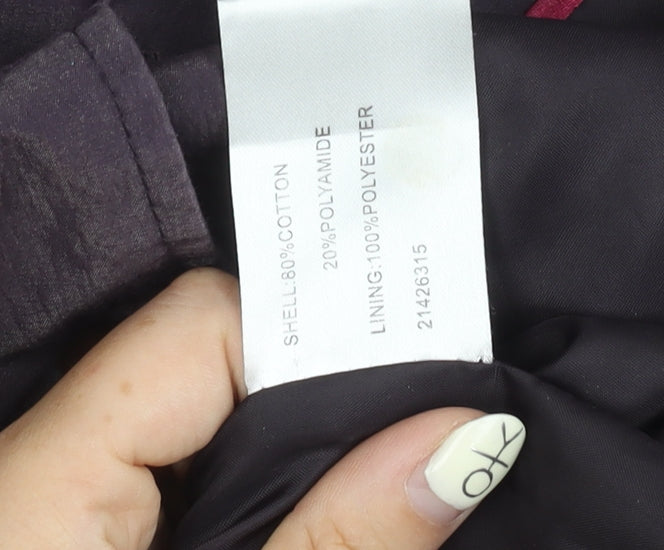 Klass Women's Purple Hooded Jacket Size 16