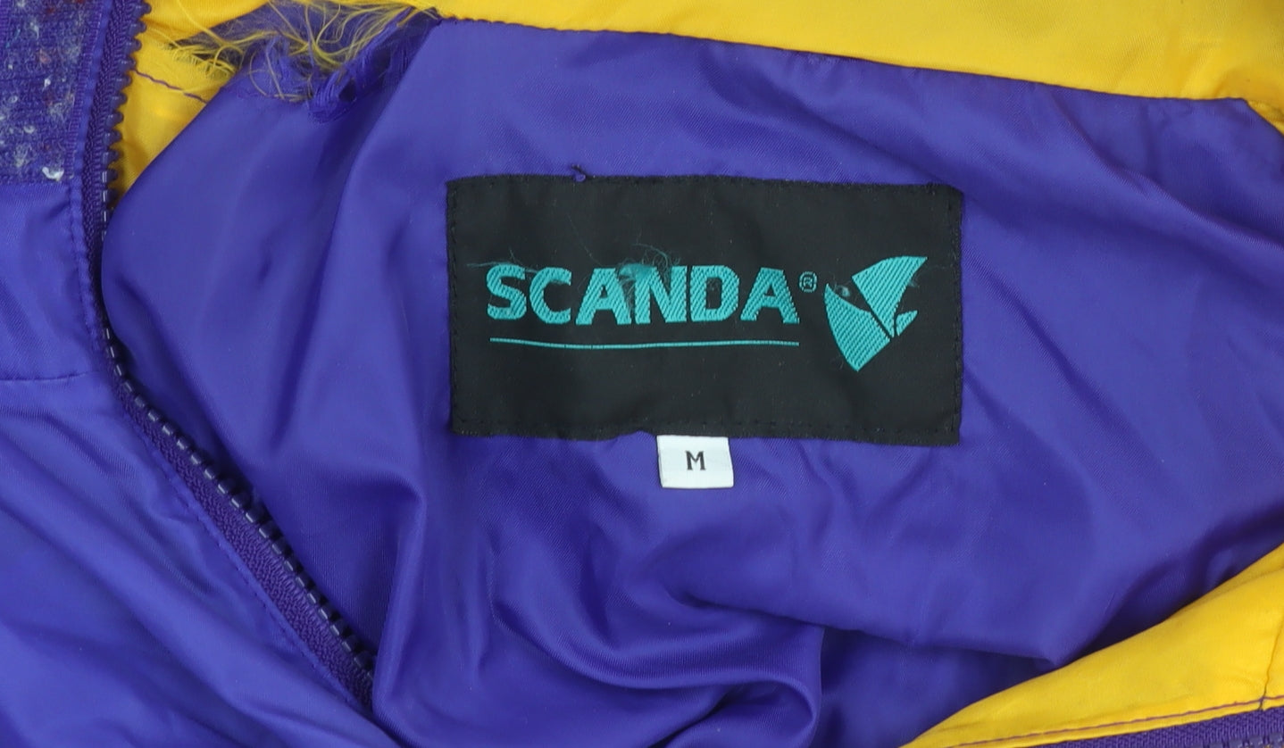 Scanda Unisex Purple Windbreaker Jacket M