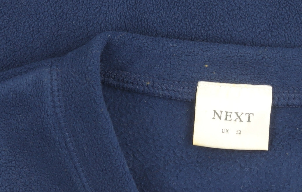 Next Women's Blue Fleece Pullover Sweater Size 12
