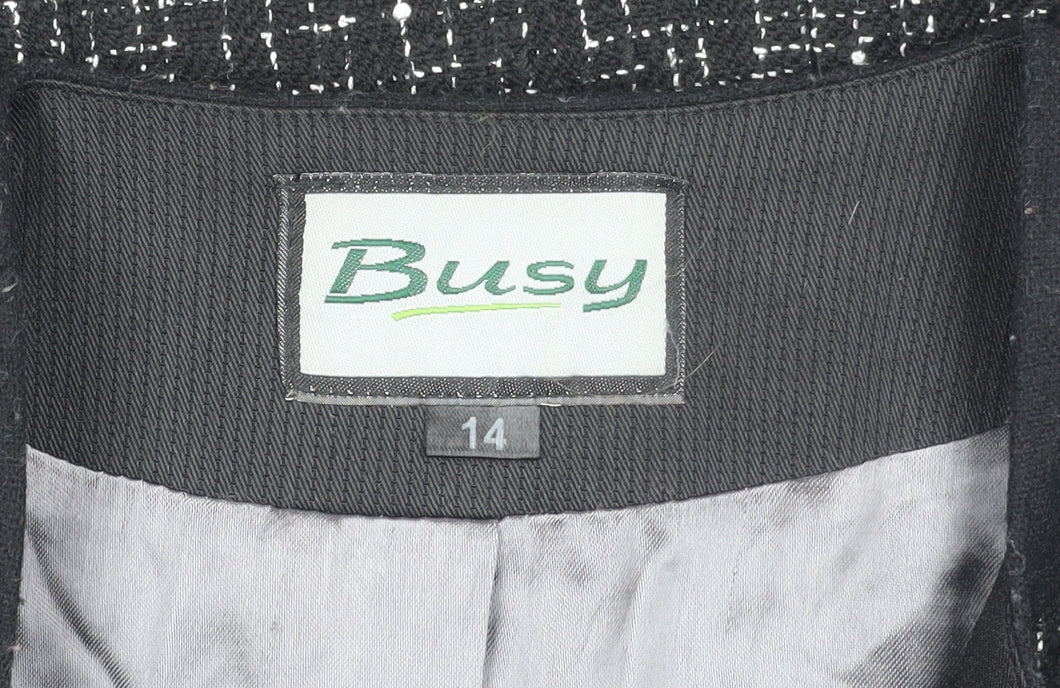 Busy Women's Black Suit Jacket Size 14 - Business Attire