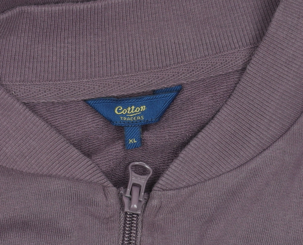 Cotton Traders Men's Purple XL Bomber Jacket