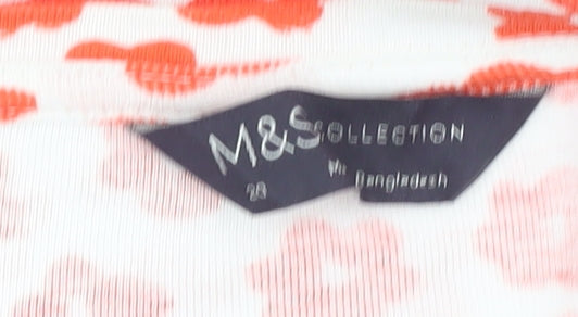 Marks & Spencer Women's Floral Cotton T-Shirt Size 8