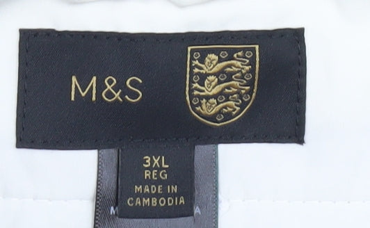 Marks & Spencer Men's Beige Cropped Trousers 3XL