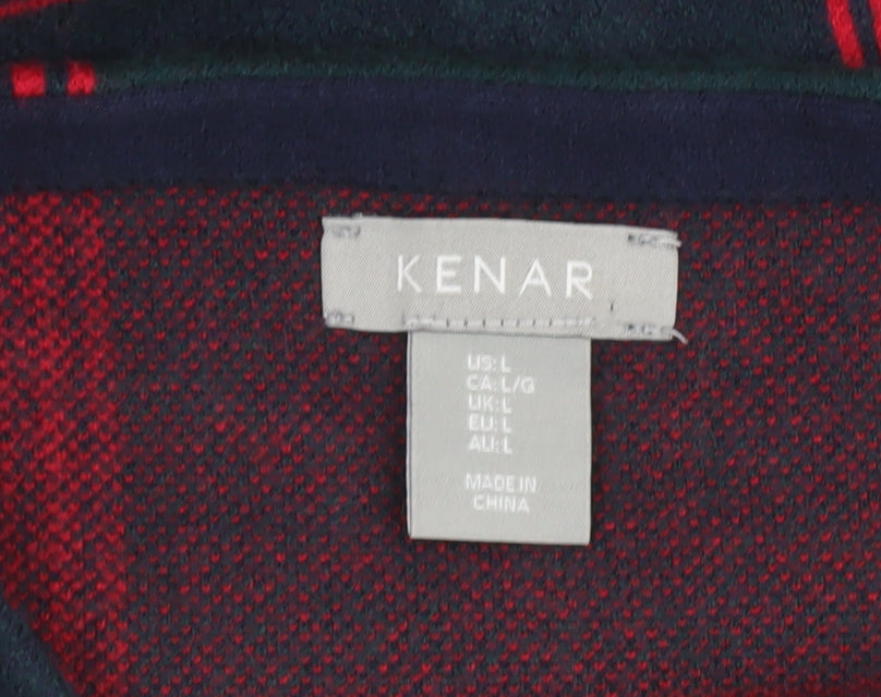Kenar Women's Multicoloured Plaid Jumper, Size L