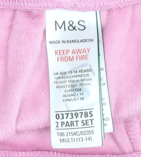 Marks & Spencer Girls Pink Trousers 13-14 Years