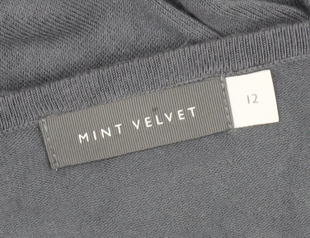 Mint Velvet Women's Grey Jumper, Size 12, Lightweight Knit