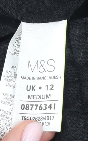 Marks and Spencer Women's Black Trousers Medium