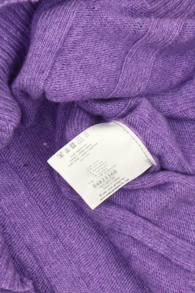Per Una Women's Purple Knit Pullover Jumper, Size 14