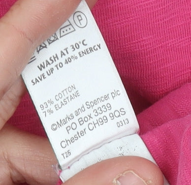 Marks & Spencer Women's Pink Shift Dress Size 10