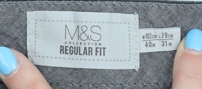 Marks & Spencer Men's Black Chino Trousers L