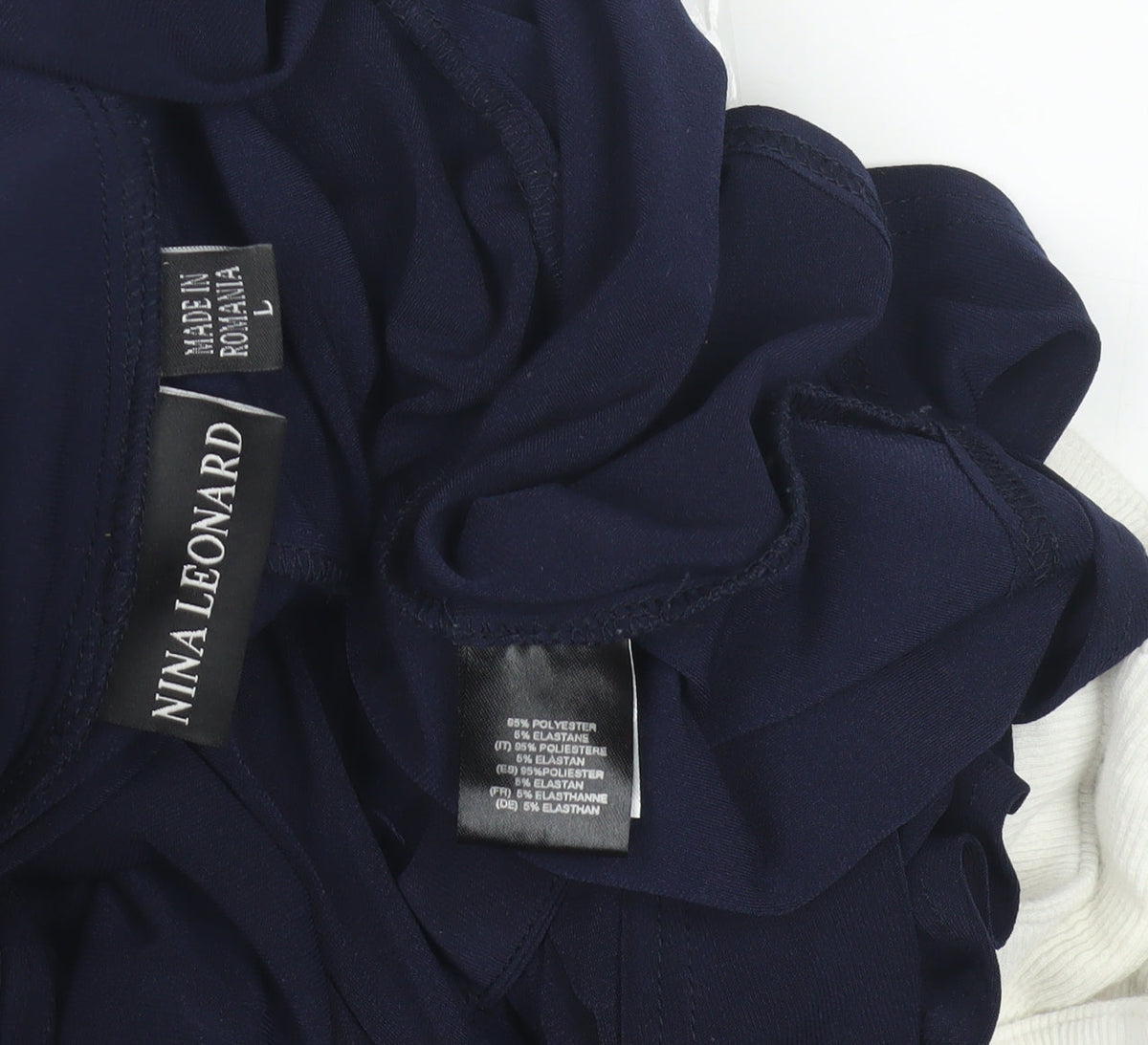 Nina Leonard Women's Blue Casual Jacket, Size L