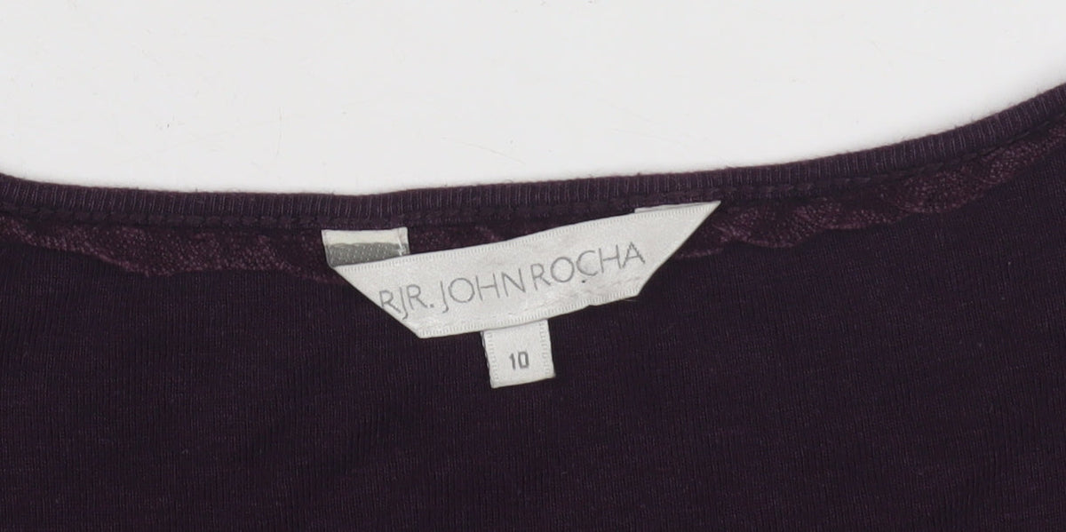 RJR.John Rocha Women's Purple Size 10 Top