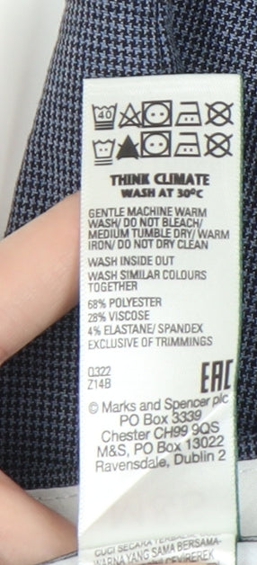 Marks & Spencer Men's Blue Trousers, 42